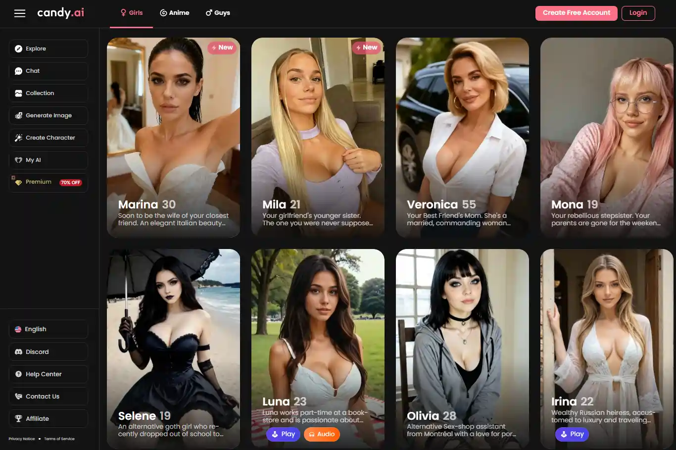 Candy.ai 50% OFF Coupon Code – Save Big on AI Companion Subscription 1 Candy-AI-Homepage